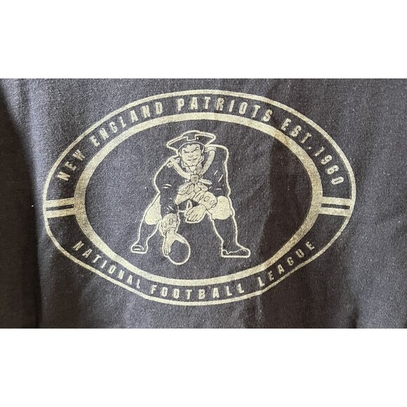 Reebok Vintage NFL New England Patriots Size XL Tall Navy Blue Long Sleeve Shirt - Picture 2 of 4